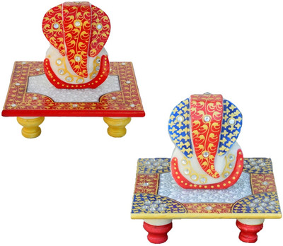 eCraftIndia Set of 2 Marble Ganesha Chowkis Marble All Purpose Chowki(Multicolor, Pack of 2)
eCraftIndia Set of 2 Marble Ganesha Chowkis Marble All Purpose Chowki(Multicolor, Pack of 2)