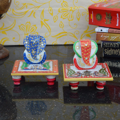 eCraftIndia Set Of 2 Lord Ganesha Marble All Purpose Chowki(Multicolor, Pack of 2)
eCraftIndia Set Of 2 Lord Ganesha Marble All Purpose Chowki(Multicolor, Pack of 2)
