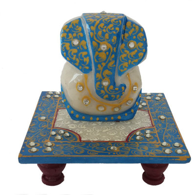 DivineCrafts Makrana Marble Kundan Studded Ganesh Idol Marble All Purpose Chowki(Multicolor, Pack of 1)
DivineCrafts Makrana Marble Kundan Studded Ganesh Idol Marble All Purpose Chowki(Multicolor, Pack of 1)