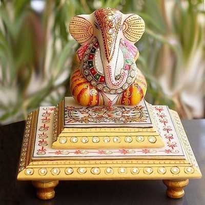 Shreeng Double Marble Choki Ganesh Marble All Purpose Chowki(Multicolor, Pack of 1)
Shreeng Double Marble Choki Ganesh Marble All Purpose Chowki(Multicolor, Pack of 1)