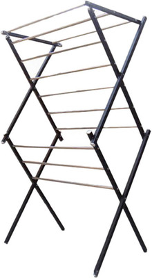ECO SHOPEE Stainless Steel Floor Cloth Dryer Stand(Silver)