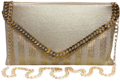 Bhamini Party Gold Clutch