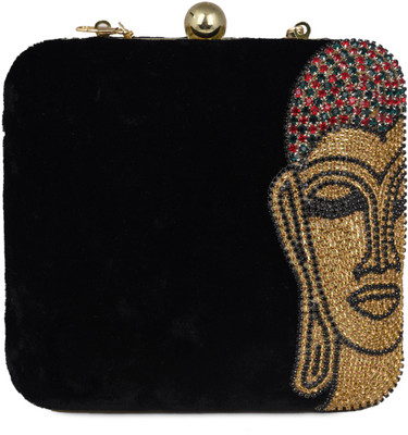 Uptown Party Black Clutch
