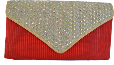 Mahadev Exports Casual Red Clutch