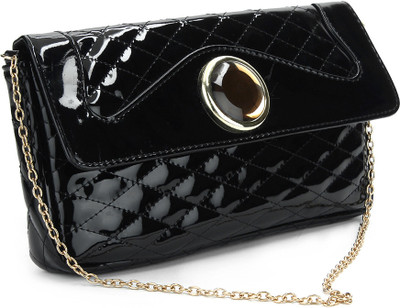 Lavie Casual Black Clutch
