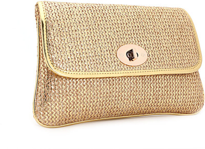 Elligator Party Gold Clutch