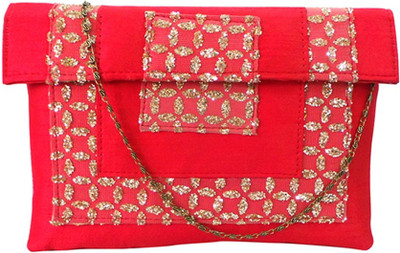 Bhamini Party Red Clutch