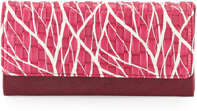 Lady World Casual Pink, Maroon Clutch, Maroon;pink