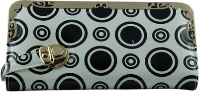 slunk Casual White Clutch