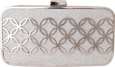 Super Drool Casual Silver Clutch