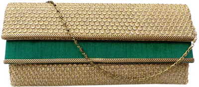 Bhamini Party Green Clutch