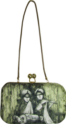 Balee Fashions Party Green Clutch