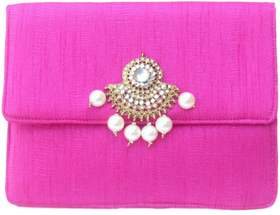 Craftbazaar Party Pink Clutch