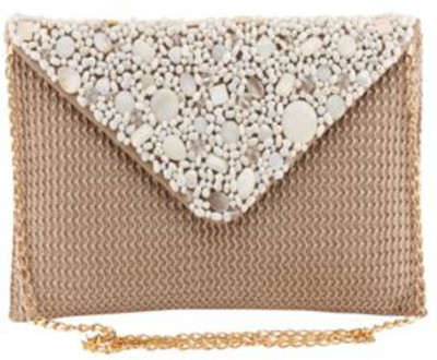 Sunbeams Casual Gold Clutch