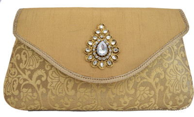 Mahadev Exports Casual Gold Clutch