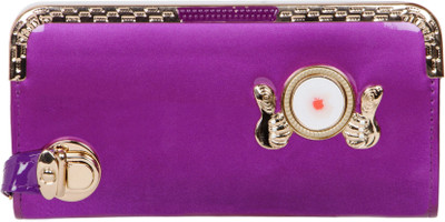 Fashion Leather Casual Purple Clutch