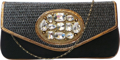 Bhamini Party Black Clutch