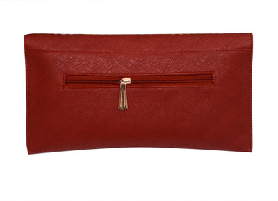 The Trendy Casual Red Clutch