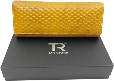 Tan Ritcher Party Yellow Clutch
