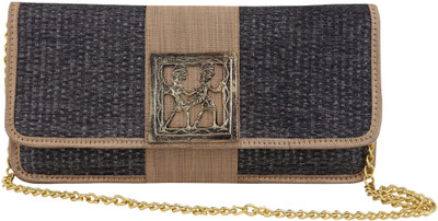 Vdesi Party Black, Gold Clutch