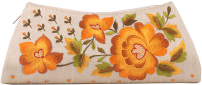 Soulful Threads Party Beige Clutch
