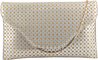 Contrast Party Silver, Gold Clutch, Gold;silver