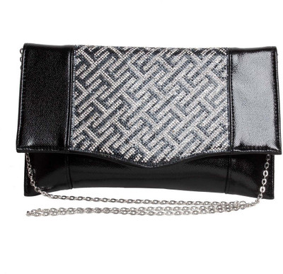 Reedra Party Black Clutch
