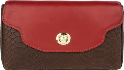 Hidesign Casual Brown, Red Clutch