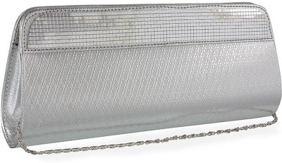 Metro Casual Silver Clutch