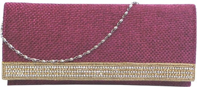 Bhamini Party Pink Clutch