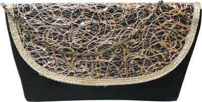 Bhamini Party Black Clutch