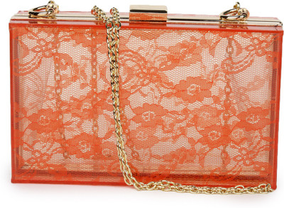 Amatra Casual Orange Clutch