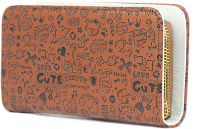 Urban Gypsys Casual Brown Clutch