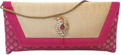 Bhamini Casual Pink Clutch