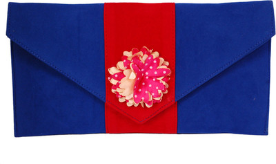 Womaniya Casual Blue Clutch