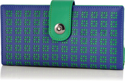 Butterflies Casual Blue Clutch