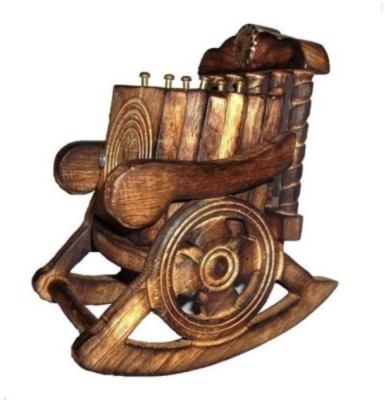 

Craftatoz Rectangle Wood Coaster Set(Pack of 6), Brown