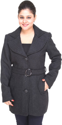 Trufit Women's Single Breasted Coat, Grey