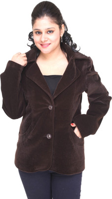 Trufit Velvet Solid Coat, Brown