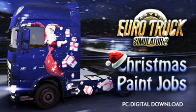 Euro Truck Simulator 2 - Christmas Paint Jobs Pack with Game and Expansion Pack(Code in the Box - for PC)