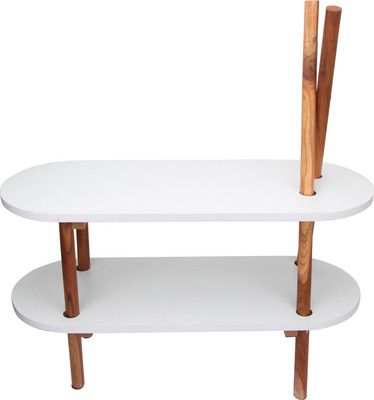 Diycam Solid Wood Coffee Table(Finish Color - WHITE)