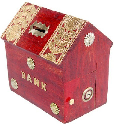 Art N Crafts mb1910 Coin Bank(Brown)
