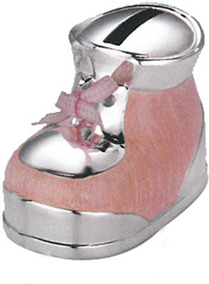 Treta Pretty Small Shoe Coin Bank(Orange, Silver)