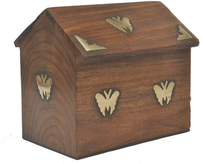 Artist Haat Hut Money Coin Bank(Brown)