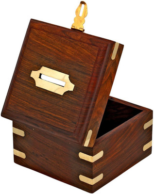 Purpledip Piggy Bank For Storing Currency Notes or Coins: Carved in Medieval Design from Rosewood With Lock-Key Mechanism (10417) Coin Bank(Brown)
Purpledip Piggy Bank For Storing Currency Notes or Coins: Carved in Medieval Design from Rosewood With Lock-Key Mechanism (10417) Coin Bank(Brown)