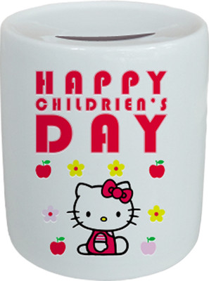 Tied Ribbons Children's Day Gifts for Child Coin Bank(White)