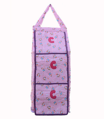 SRIM Cotton Collapsible Wardrobe(Finish Color - Pink)