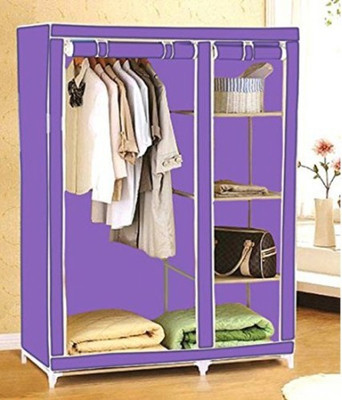 EI Carbon Steel Collapsible Wardrobe(Finish Color - Purple)