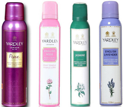 Yardley london Poise English Rose Jasmine English lavender Combo Set(Set of 4)
Yardley london Poise English Rose Jasmine English lavender Combo Set(Set of 4)