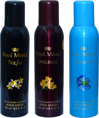 Royal mirage NIGHT , ORIGINAL , EMERALD Combo Set
Royal mirage NIGHT , ORIGINAL , EMERALD Combo Set